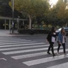 Uno de los coches policiales que intervino en el operativo. DL