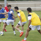 El equipo completó ayer la segunda sesión de trabajo. FERNANDO OTERO
