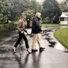 Melania Trump con tacones