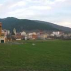 Vista de la zona donde se promueve la nueva área de expansión urbanística de Cistierna