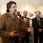 Luis Laforga, ayer, en la presentación de la muestra fotográfica