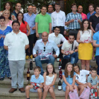 Imagen de los premiados en el concurso de vinos y demás certámenes de la feria.