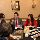 Rajoy se reunió con los amigos del Paseo de Gracia.