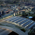 Una imagen futurista de la estación de Orense, diseño de Foster, que Fomento ha adjudicado en 67 millones de euros.