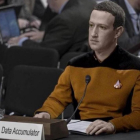 Montaje en que aparece Mark Zuckerberg convertido en un personaje de Star Treck. / TWITTER