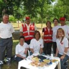 Varios voluntarios de Boñar y León en el día dedicado a la tercera edad