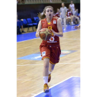 Lucía Alonso, en un partido con la selección.
