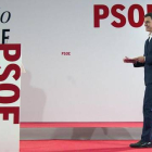 El secretario general del PSOE, Pedro Sánchez, en el consejo de política federal del partido, este lunes, 13 de julio, en Sevilla.
