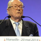 Jean-Marie Le Pen, durante una intervención en un mitin del FN en Marsella.