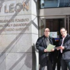 Los procuradores del PSOE Francisco Ramos y Alfredo Villaverde.