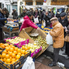 Mercado de fruta y verdura de la plaza de Colón. F. Otero Perandones.