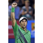 Fernando Verdasco celebra su victoria de ayer.