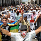 Protesta el pasado 10 de junio en Rabat en solidaridad con el movimiento 'Hirak" de Alhucemas.