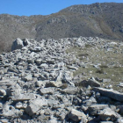 Imagen del castro prerromano en la cara sur del monte Peñacorada.