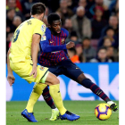 Dembélé es ya el tercer máximo goleador del Barça. ALBERTO ESTÉVEZ
