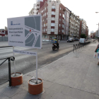 Los carteles avisan del corte que empezará el lunes. SECUNDINO PÉREZ