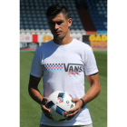 Xisco, en su presentación junto al gerente de la Deportiva. DE LA MATA