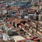 Vista aérea de las casas del barrio de El Ejido construidas a partir de la década de los 40