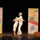 La sesión teatral de ayer en el Auditorio estuvo dirigida a los más pequeños.