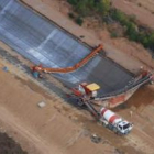 Obras de la primera fase del canal bajo, terminadas a finales del año pasado.