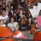 Algunos de los integrantes de la Orquesta de Cuerda del Conservatorio