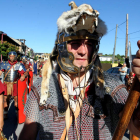 El desfile de las tropas romanas, uno de los atractivos de la jornada de ayer.