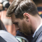 Lionel Messi durante el juicio por tres delitos contra la Hacienda Pública. QUIQUE GARCÍA