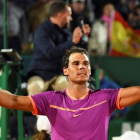 Nadal celebra su clasificación para semifinales