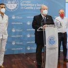 Enrique Cabero durante su intervención. CES