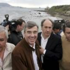 Arenas, Acebes, el candidato de Algeciras, José Ignacio Landaluce, y Antonio Sanz del PP andaluz