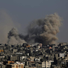 Ataques israelíes sobre el barrio de Al Shejaeiya en Gaza.