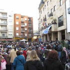 Los escolares ocuparon la plaza del Ayuntamiento.