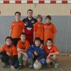 Formación de uno de los equipos del colegio Martínez Gadañón de fútbol sala escolar