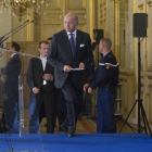 El ministro francés de Exteriores, Laurent Fabius, este martes, en París.