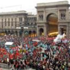 150.000 personas se concentraron en Milán