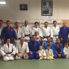 Algunos de los judokas participantes en el entrenamiento ‘Genarín Solidario’