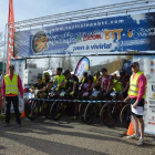 La segunda etapa de la Vuelta BTT a León, que contó con hasta tres puertos de montaña, tuvo salida y llegada en Matallana de Torío. DL