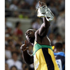 Bolt, tras competir en las semifinales de 200 metros.