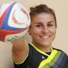María Casado ya cuenta en su palmarés con el subcampeonato de Liga que cosechaba ayer con el Inef L’Hospitalet. DL