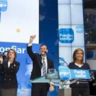 Arenas, Cospedal, Mariano Rajoy, Ana Mato y González Pons, durante la clausura de la convención.