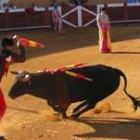 Un momento de uno de los tercios de banderillas de la tarde