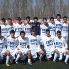 Formación de la Escuela de Fútbol de La Bañeza B que milita en la 1.ª División Provincial Prebenjamín.