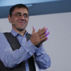 Juan Carlos Monedero, en una rueda de prensa en Madrid.