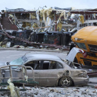 Una localidad del estado de Indiana, arrasada tras el tornado.