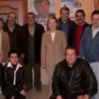 Amparo Valcarce y Miguel Martínez se reunieron con los militantes de la comarca sur de León