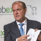 El presidente de Extremadura, José Antonio Monago, en su comparecencia ante la prensa el pasado 14 de noviembre.
