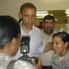 Barak Obama, a su llegada a Afganistán, donde inició ayer una visita sorpresa