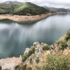 el estado que presentaba ayer el pantano de Luna