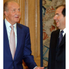 El rey y Herrera, en una audiencia en 2004.