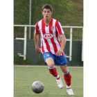 Juan Cruz con la elástica del Atlético de Madrid. DL